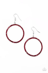 JUST ADD SPARKLE - RED EARRING