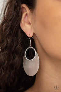 Paparazzi Fan Girl Glam - Silver - Earrings - SC Bling Boutique