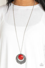 Cargar imagen en el visor de la galería, Medallion Meadow Red Necklace - SC Bling Boutique