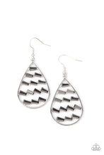 Load image into Gallery viewer, Paparazzi Glitzy Grit - Silver - Earrings - SC Bling Boutique
