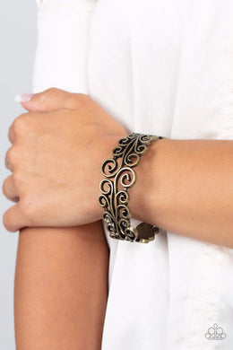 Dressed to Frill Brass Bracelet