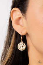 Load image into Gallery viewer, Dizzying Discs-Gold Necklace-Paparazzi Accessories