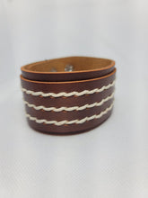 Load image into Gallery viewer, Real Ranchero - Brown Leather Urban Snap Wrap Bracelet