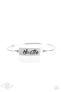 Hustle Hard - Silver - SC Bling Boutique