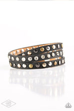 Cargar imagen en el visor de la galería, LETS GO FOR A CATWALK&quot; BLACK WRAP BRACELET
