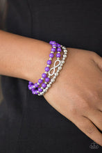 Load image into Gallery viewer, Immeasurably Infinite Purple bracelet