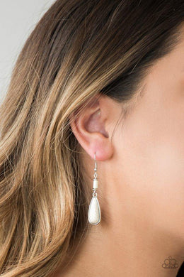 Courageously Canyon - White Earring - SC Bling Boutique