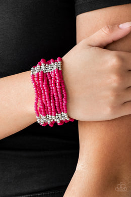 Outback Odyssey - Pink Bracelet - SC Bling Boutique