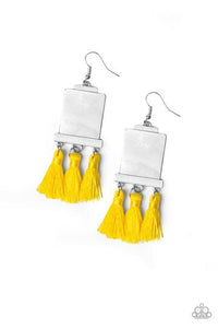 Tassel Retreat - Yellow earring - SC Bling Boutique