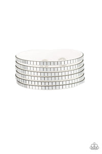 Disco Dazzle - White bracelet - SC Bling Boutique