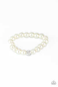 Paparazzi Bracelet - POSHing Your Luck - White - SC Bling Boutique