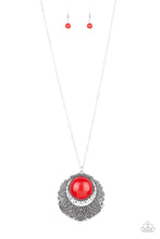 Cargar imagen en el visor de la galería, Medallion Meadow Red Necklace - SC Bling Boutique