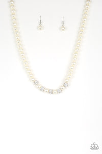 Paparazzi Necklace - Posh Boss - White - SC Bling Boutique