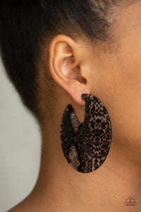 Hit Or HISS - Black Earring - SC Bling Boutique