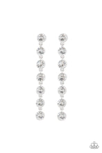 Load image into Gallery viewer, Dazzling Debonair - white - Paparazzi earrings - SC Bling Boutique