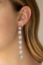 Load image into Gallery viewer, Dazzling Debonair - white - Paparazzi earrings - SC Bling Boutique