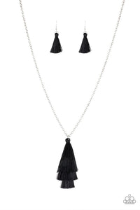 Paparazzi Triple The Tassel - Black - SC Bling Boutique