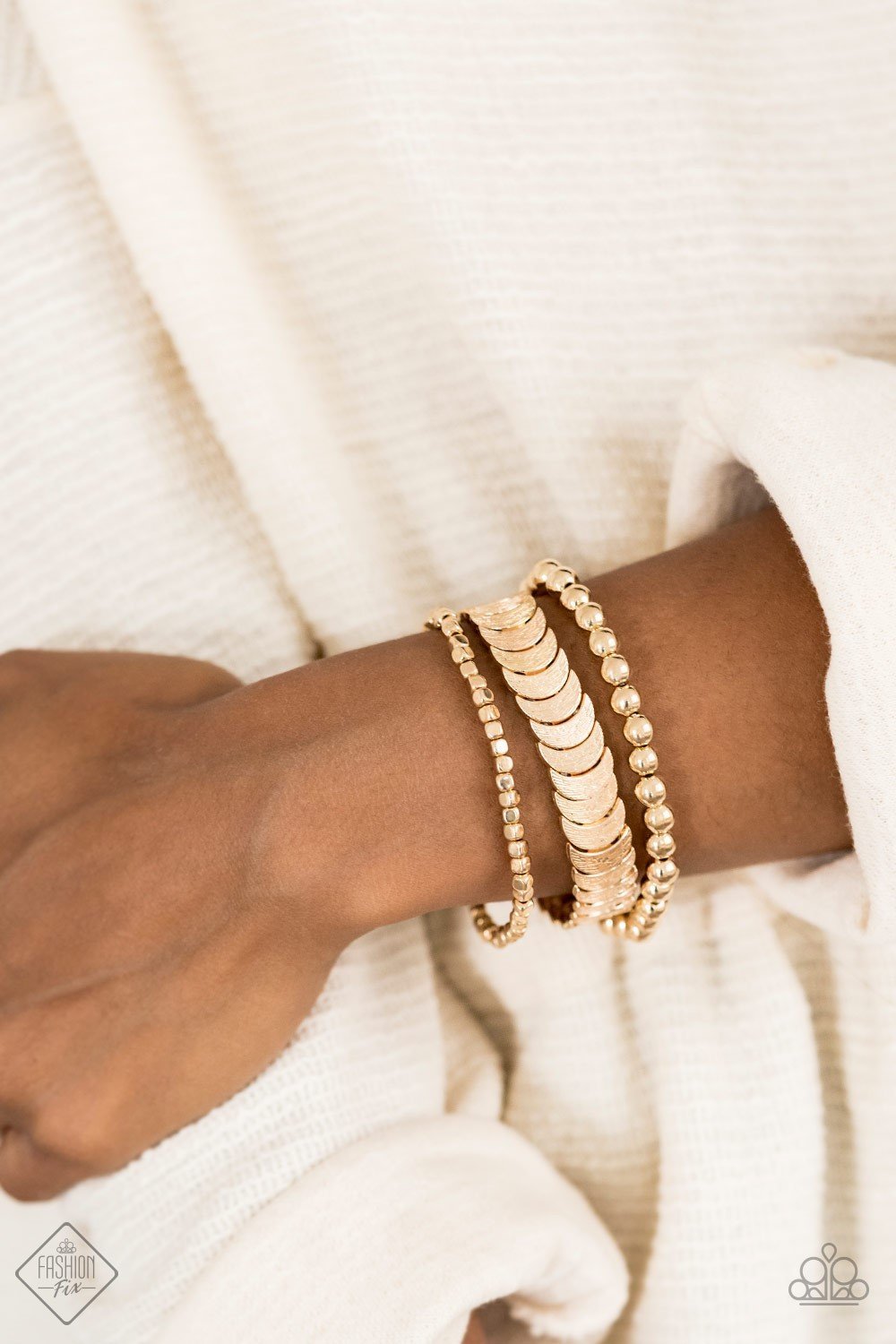 Paparazzi Bracelet ~ LAYER It On Me - Gold - SC Bling Boutique