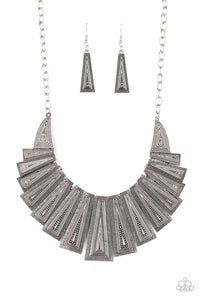 Paparazzi Metro Mane - Silver Necklace - SC Bling Boutique