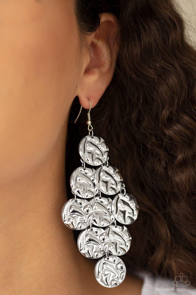 Metro Trend Silver Earring - SC Bling Boutique