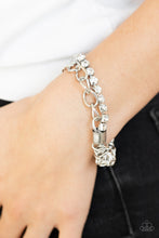 Cargar imagen en el visor de la galería, Glamour Grid - White Bracelet Paparazzi Accessories - SC Bling Boutique