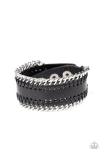 Load image into Gallery viewer, Paparazzi Got Grit? - Black - Silver Chains - Edgy Snap Bracelet - SC Bling Boutique