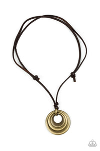 Desert Spiral - Brass Urban Necklace