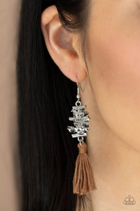 Tiki Tassel - brown earring - SC Bling Boutique