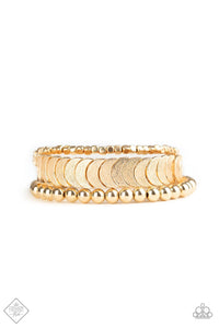 Paparazzi Bracelet ~ LAYER It On Me - Gold - SC Bling Boutique