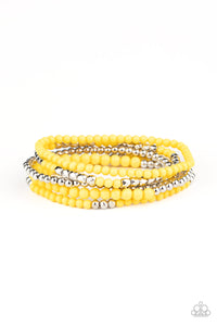 Stacked Showcase - Yellow bracelet - SC Bling Boutique