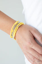 Load image into Gallery viewer, Stacked Showcase - Yellow bracelet - SC Bling Boutique