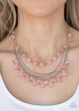 Awe-Inspiring Iridescence Pink Necklace - SC Bling Boutique