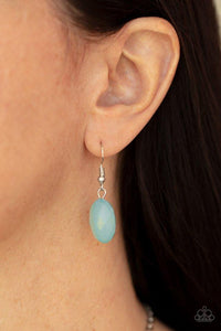Paparazzi DEW What You Wanna DEW - Blue - Necklace & Earrings - SC Bling Boutique