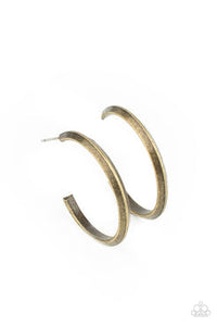 On The Brink - Brass  Earrings