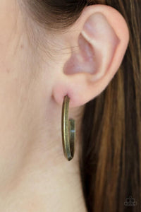 On The Brink - Brass  Earrings