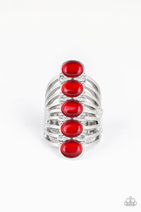 Paparazzi BLING Your Heart Out - Red - Cat's Eye Moonstones - SC Bling Boutique