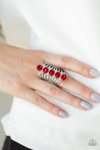 Paparazzi BLING Your Heart Out - Red - Cat's Eye Moonstones - SC Bling Boutique