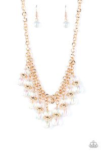 Deep Space Diva - Gold Necklace - 
