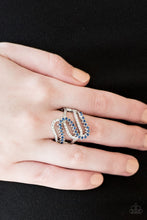 Laden Sie das Bild in den Galerie-Viewer, Paparazzi Make Waves - Blue Rhinestones - SC Bling Boutique