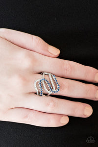 Paparazzi Make Waves - Blue Rhinestones - SC Bling Boutique