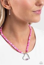 Load image into Gallery viewer, Clearly Carabiner - Pink necklace