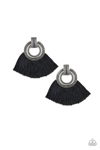 I Am Spartacus - black - Paparazzi earrings - SC Bling Boutique
