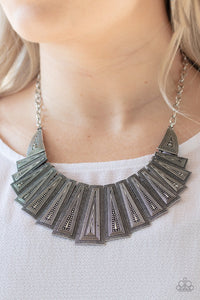 Paparazzi Metro Mane - Silver Necklace - SC Bling Boutique