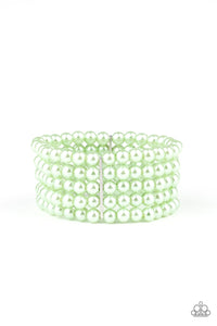 Pearl Bliss - green bracelet - SC Bling Boutique