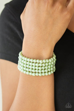 Pearl Bliss - green bracelet - SC Bling Boutique