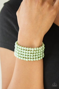 Pearl Bliss - green bracelet - SC Bling Boutique