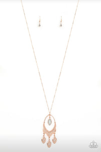 Royal Iridescence Rose Gold Necklace - SC Bling Boutique