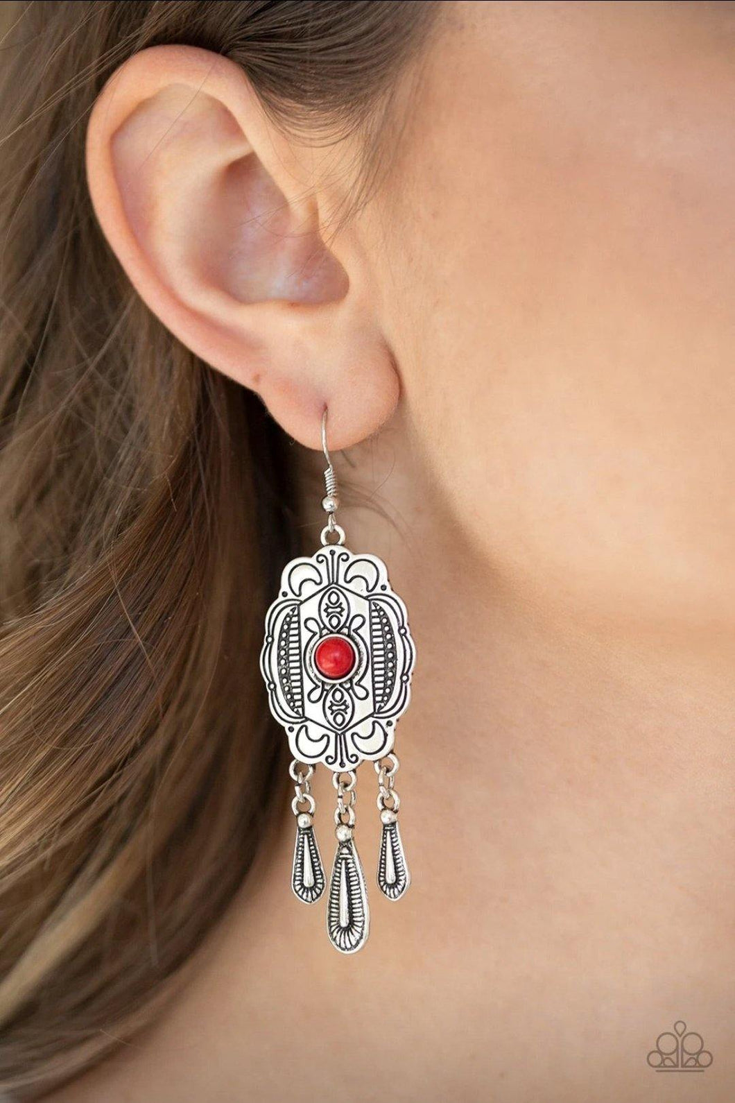 Natural Native Red Earring - SC Bling Boutique