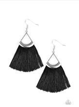 Load image into Gallery viewer, Tassel Tuesday’s Black Earring