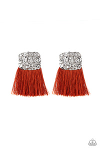 Plume Bloom Orange Earring - SC Bling Boutique